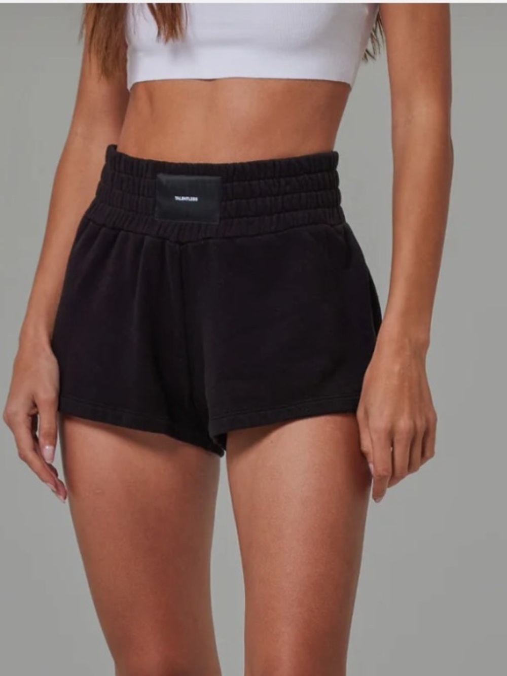 TALENTLESS Black Women's Athletic Boxing Shorts